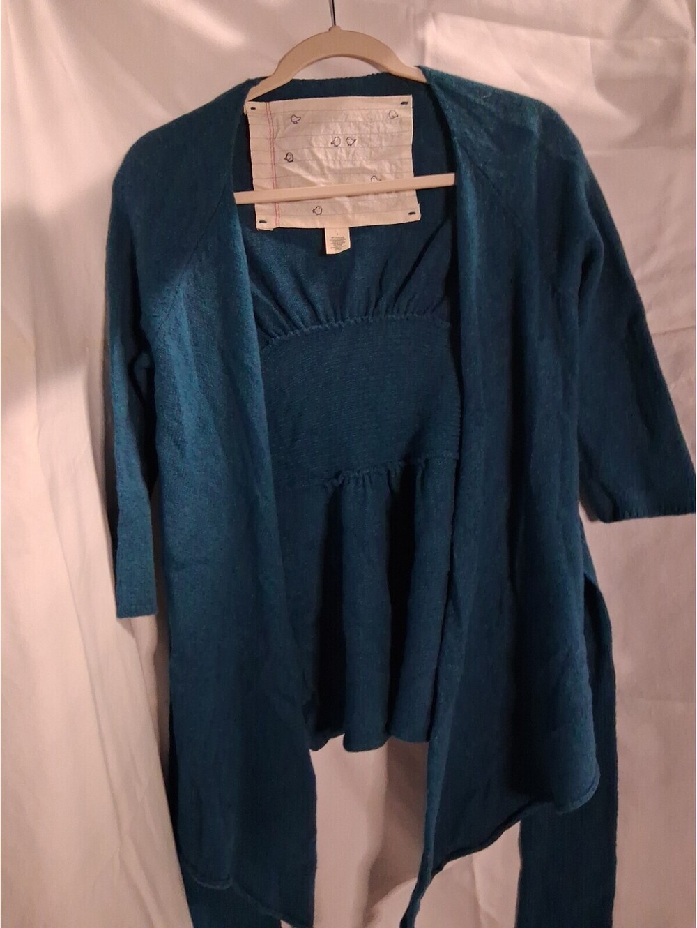 Anthropologie Green Alcott Kimono Wrap Cardigan Sweater, Size S N2